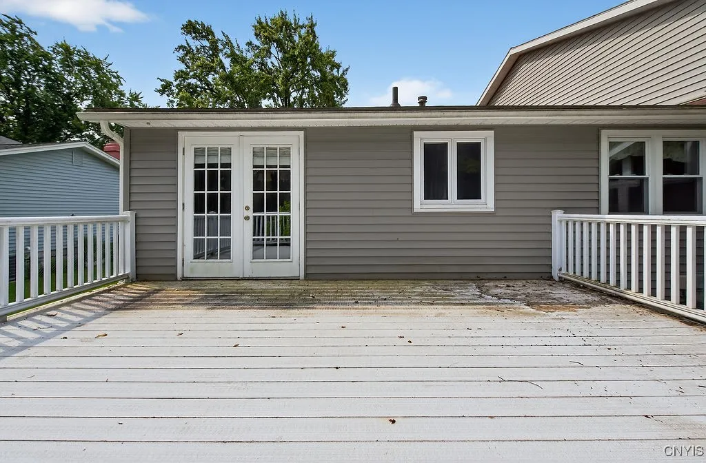Back deck off of the dining room