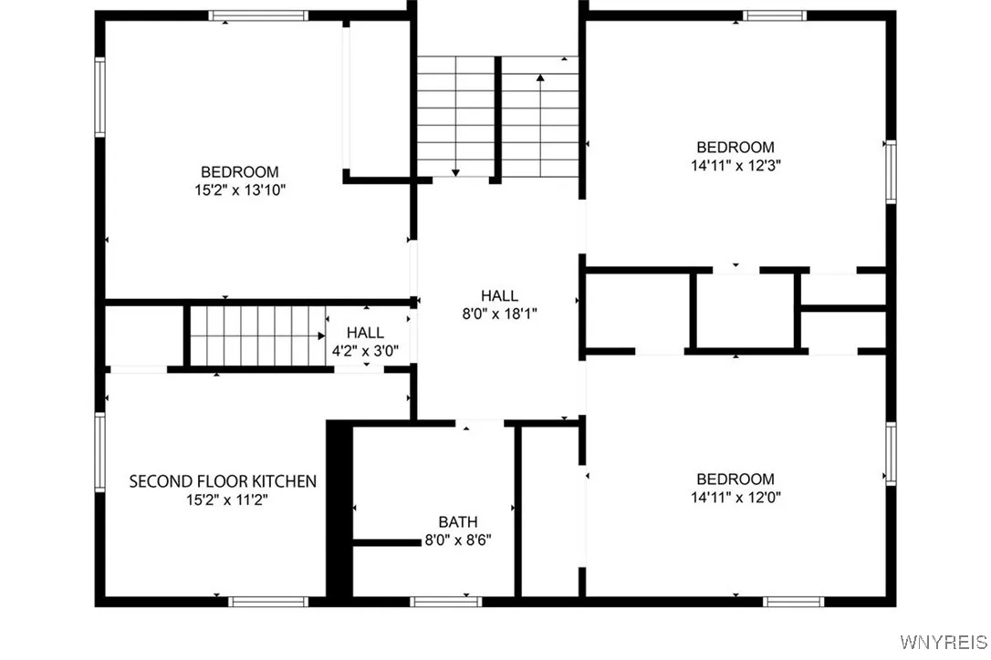 Second floor. Kitchenette was former staff kitchen with easy access to back staircase to main kitchen 
