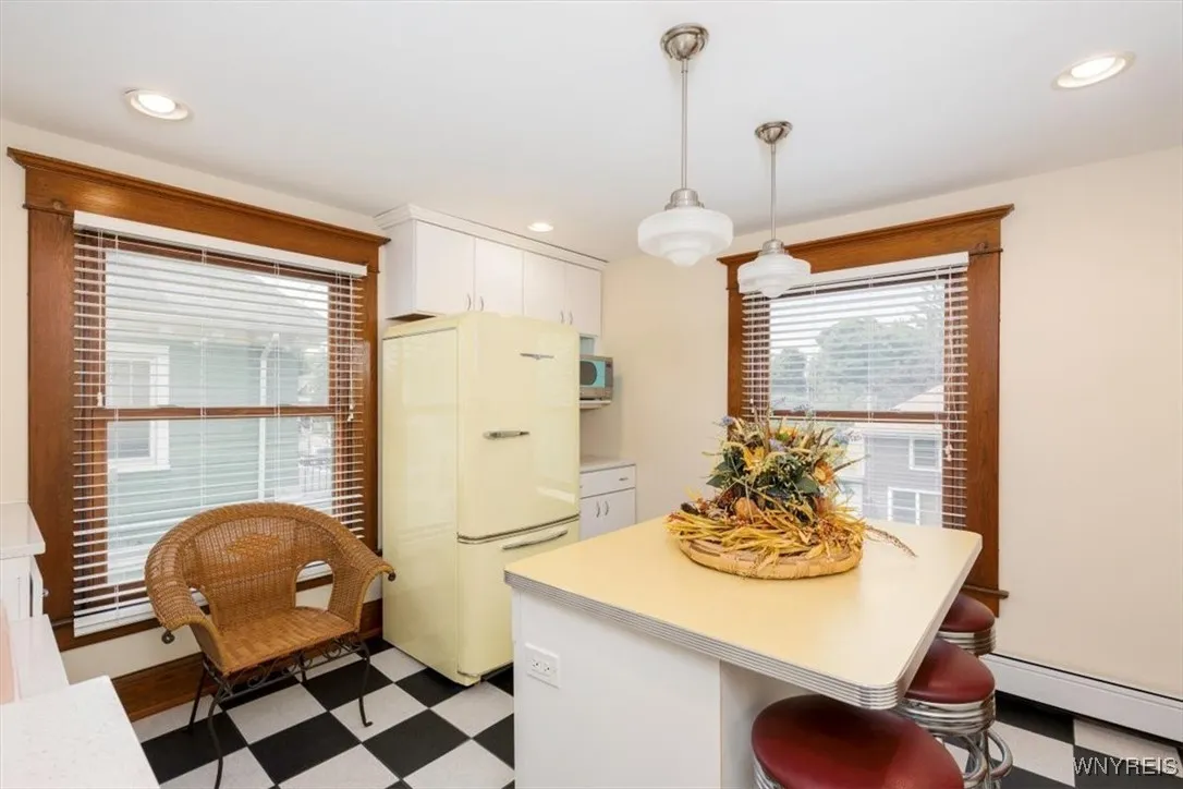 Second floor retro kitchenette.