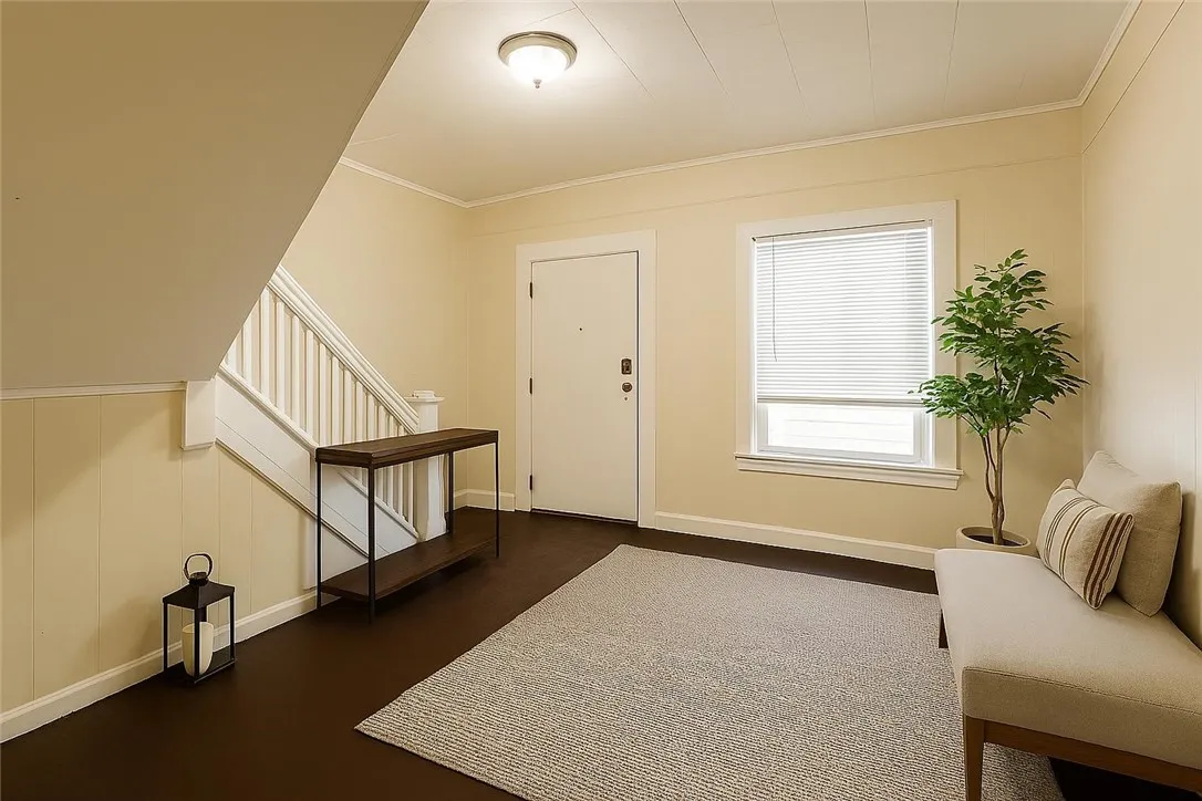 Virtully staged Foyer
