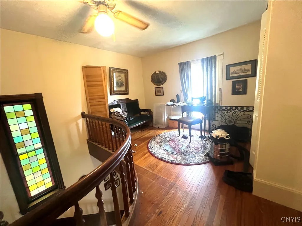 Upstairs Landing. There is space enough for addition living area or office.