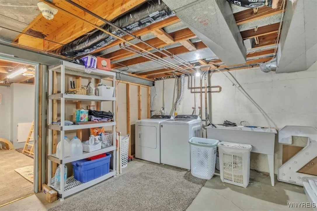 Basement Laundry Area