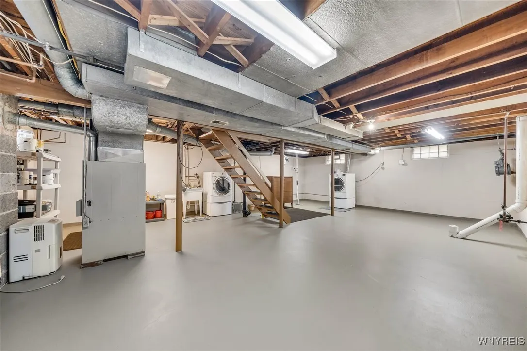Clean, bright basement