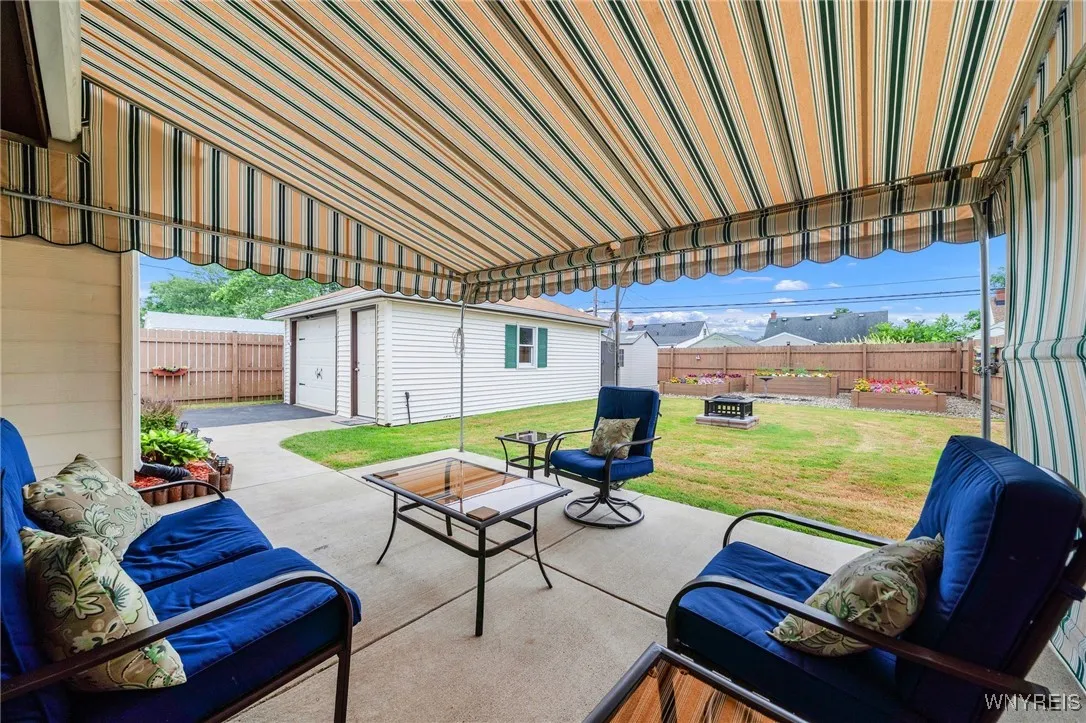 Canvas awning included. twice yearly service $$$