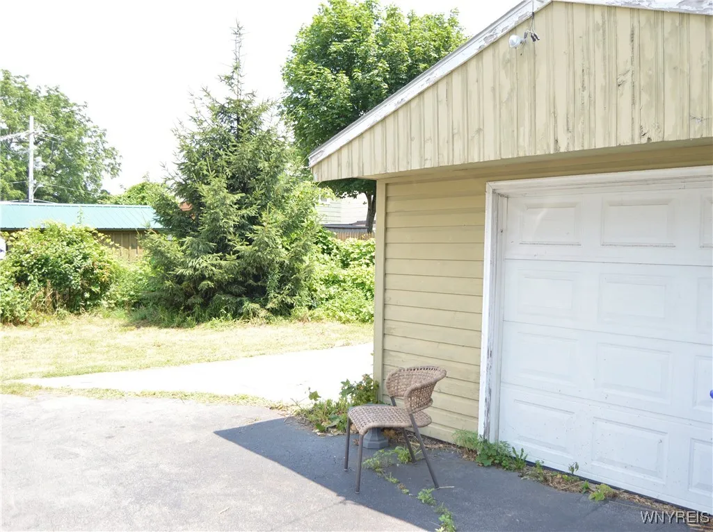 Patio off garage