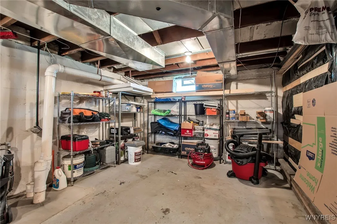 Basement w/ample storage.