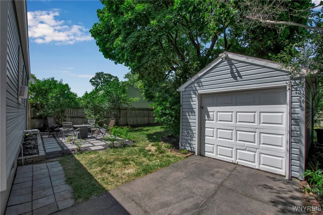 1 Car Garage leading to private backyard.