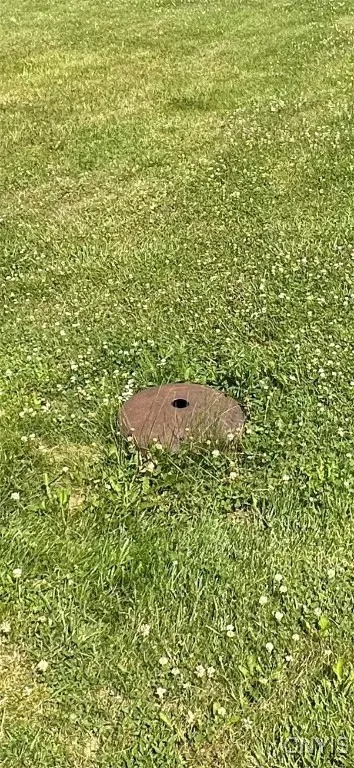 Underground propane tank.