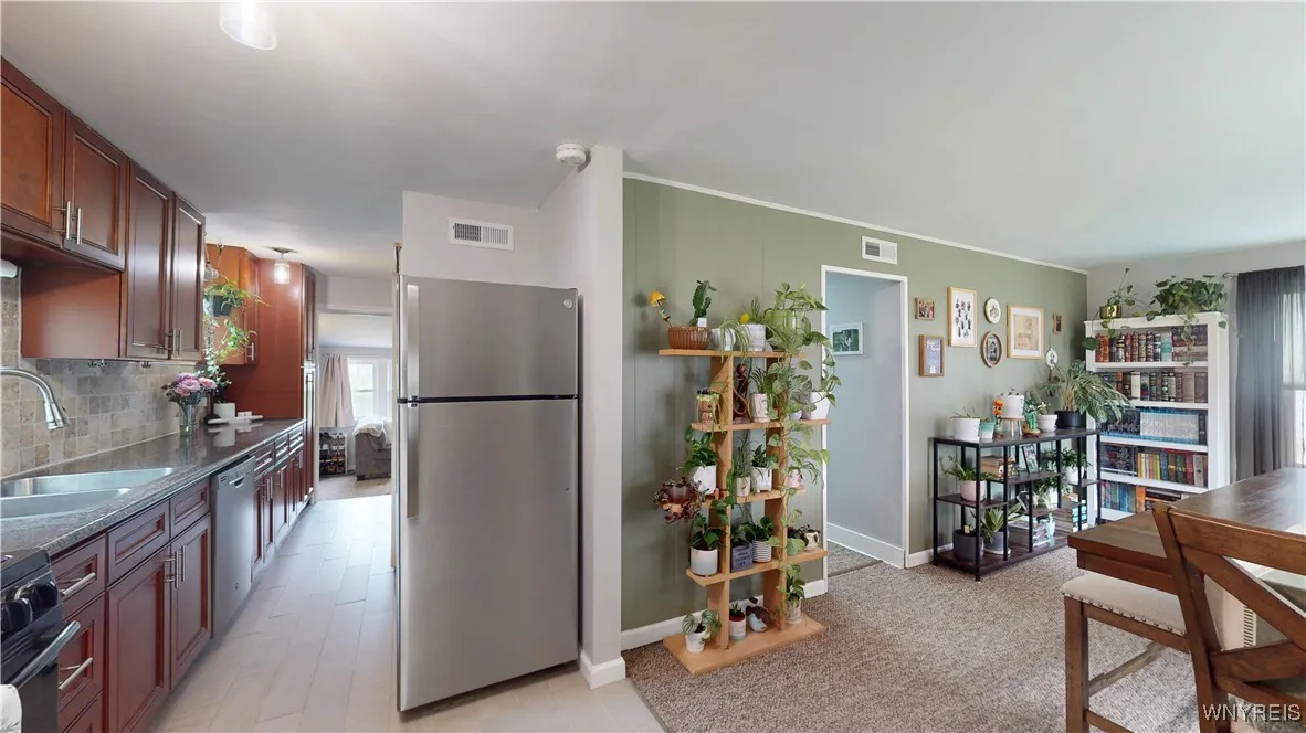 Kitchen & Living room Used as a Dining Room