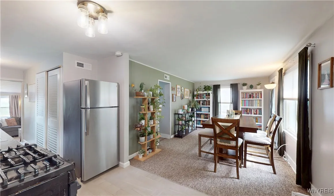 Kitchen & Living room Used as a Dining Room