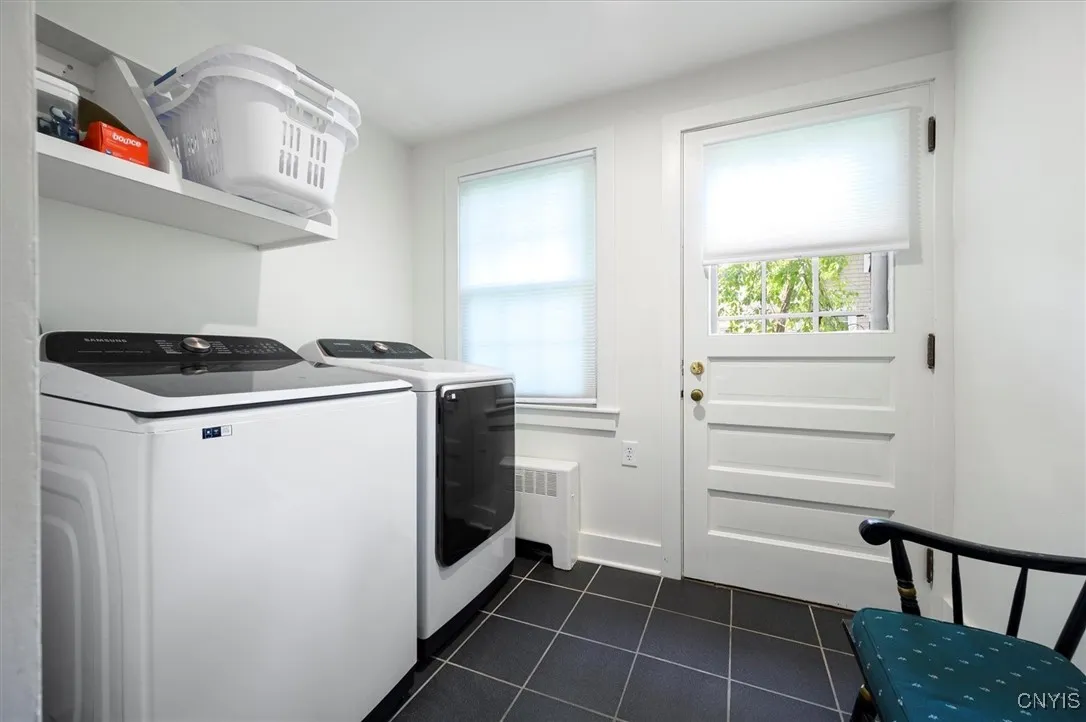 Laundry & back door mud room-great for kids kicking off boots!
