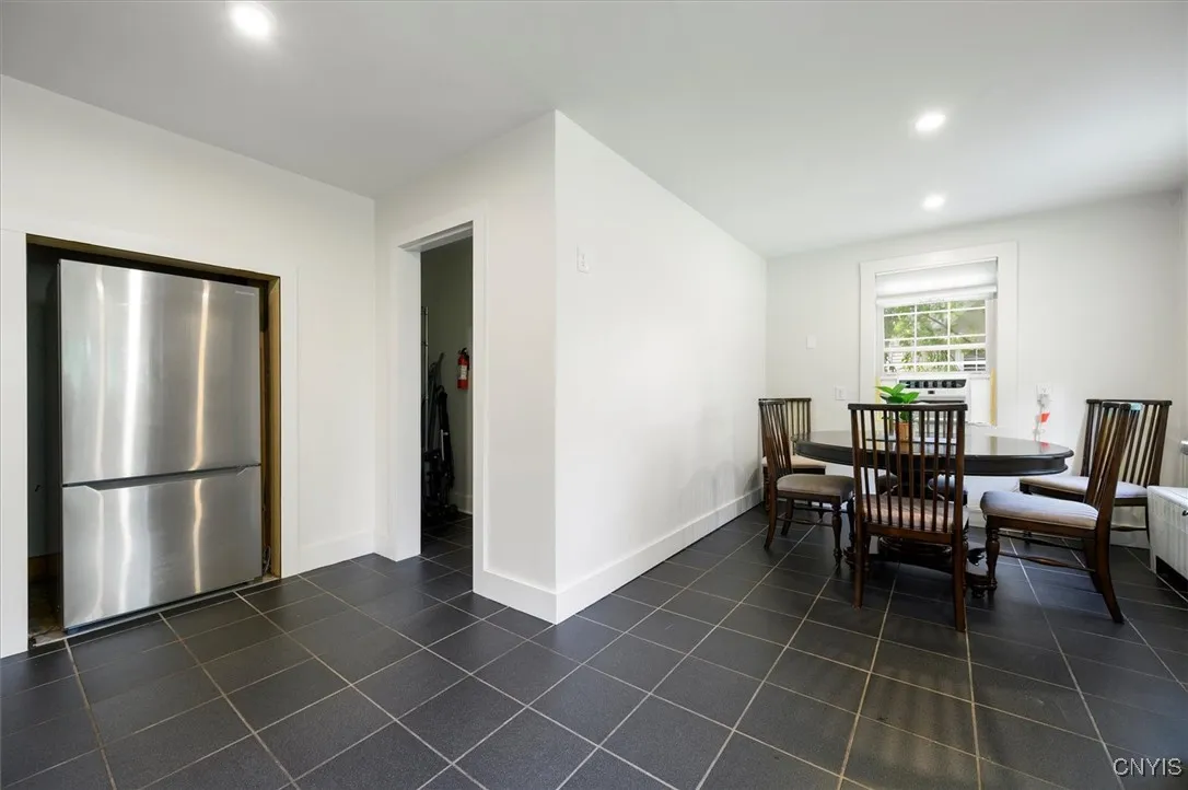 Door opens up to laundry and pantry space~