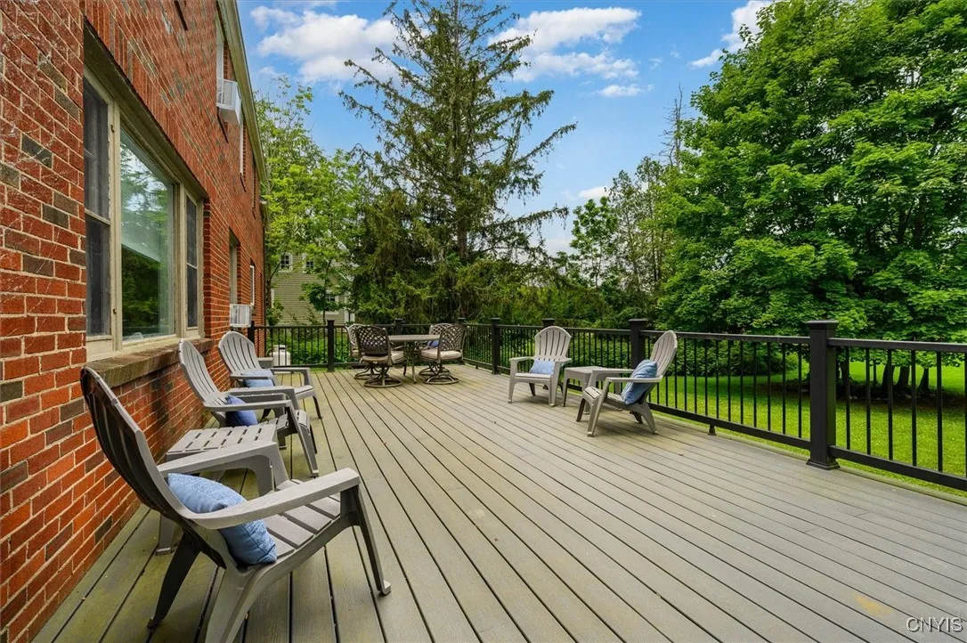 Large trex deck runs almost the entire back of the house!