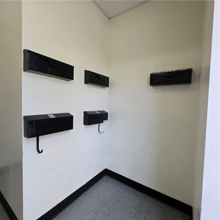 Apartment Tenants Mail Area In Th Front Of The Building