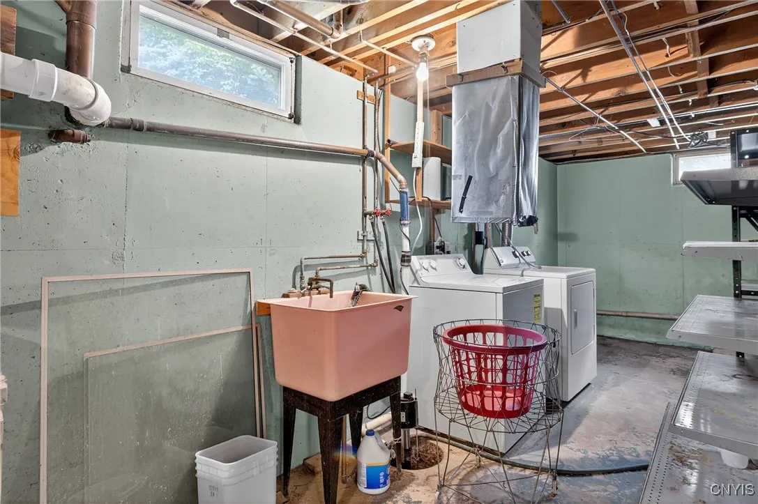 basement laundry