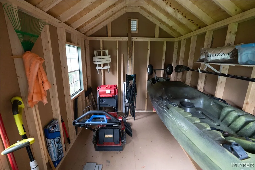 Inside Shed