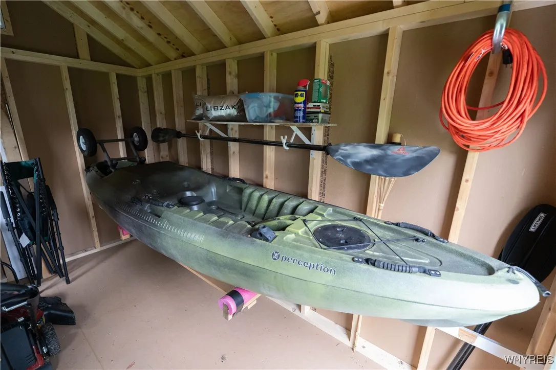 Inside Shed
