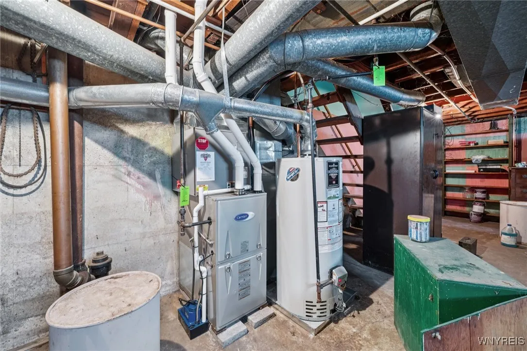 Left unit basement newer mechanics