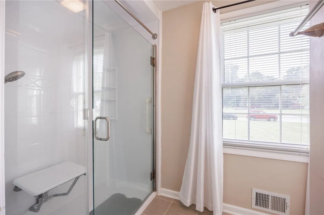 no step shower