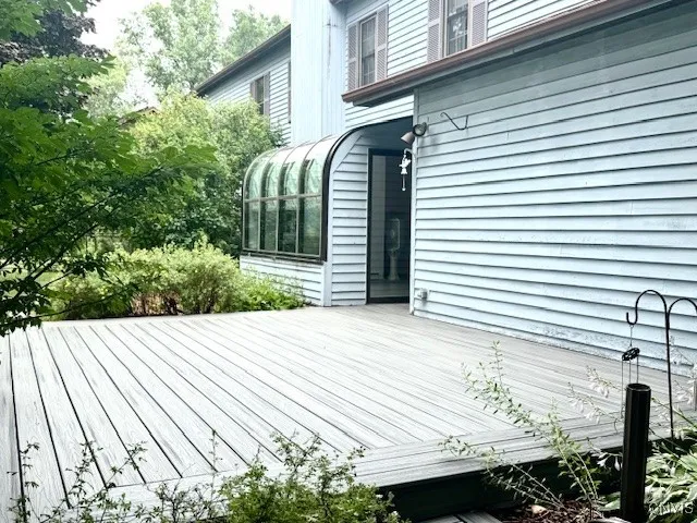deckback of home