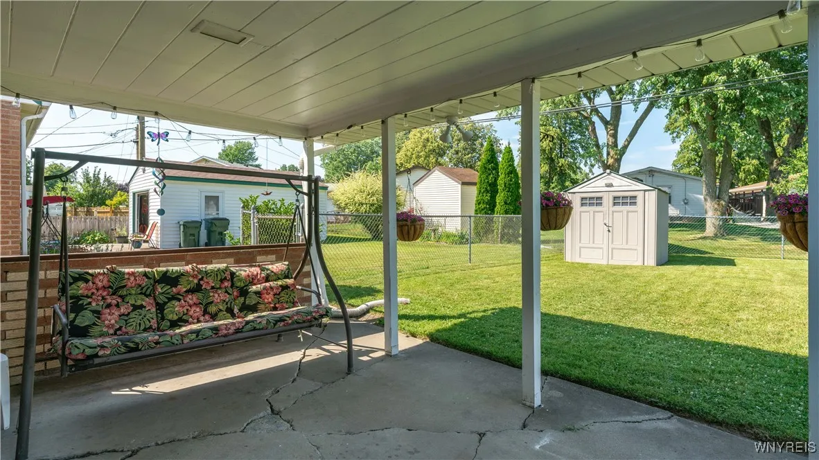 Covered patio
