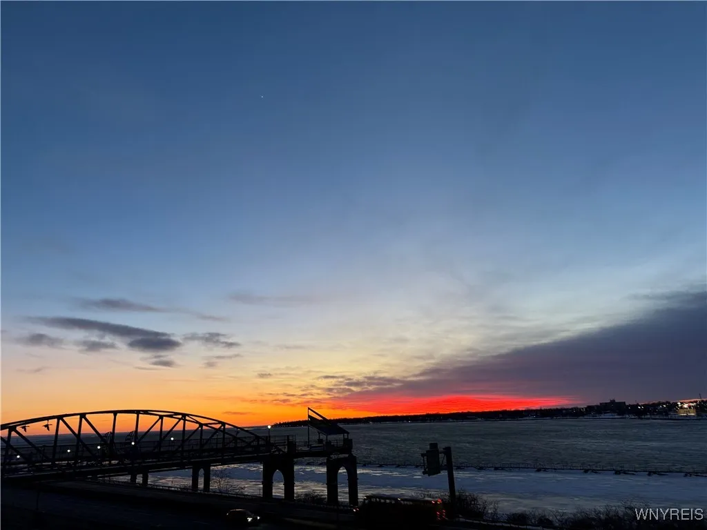 Sunset over the Peace Bridge