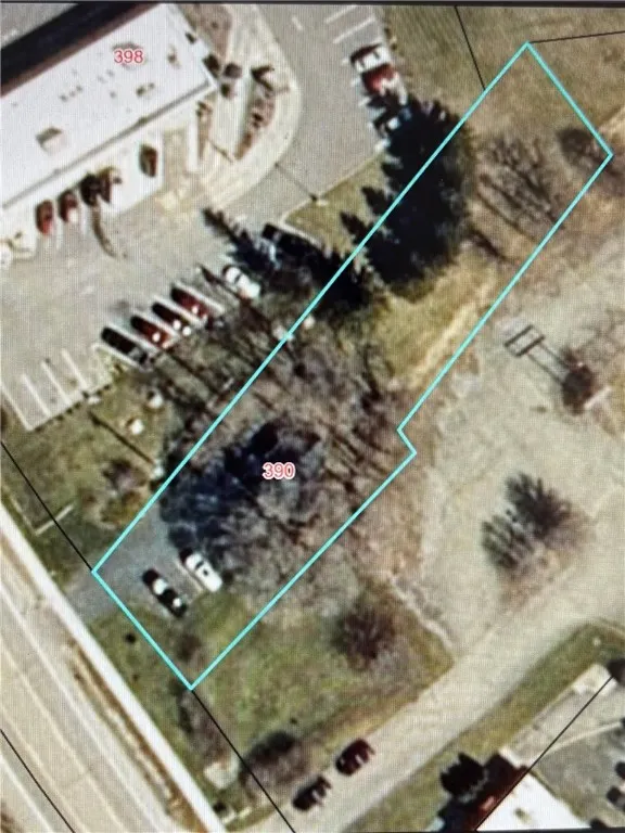 Aerial view / boundary lines per real property database