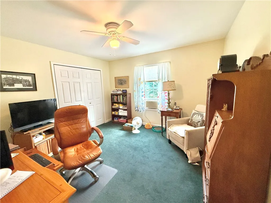 It's being used as an office but also boasts a large closet.