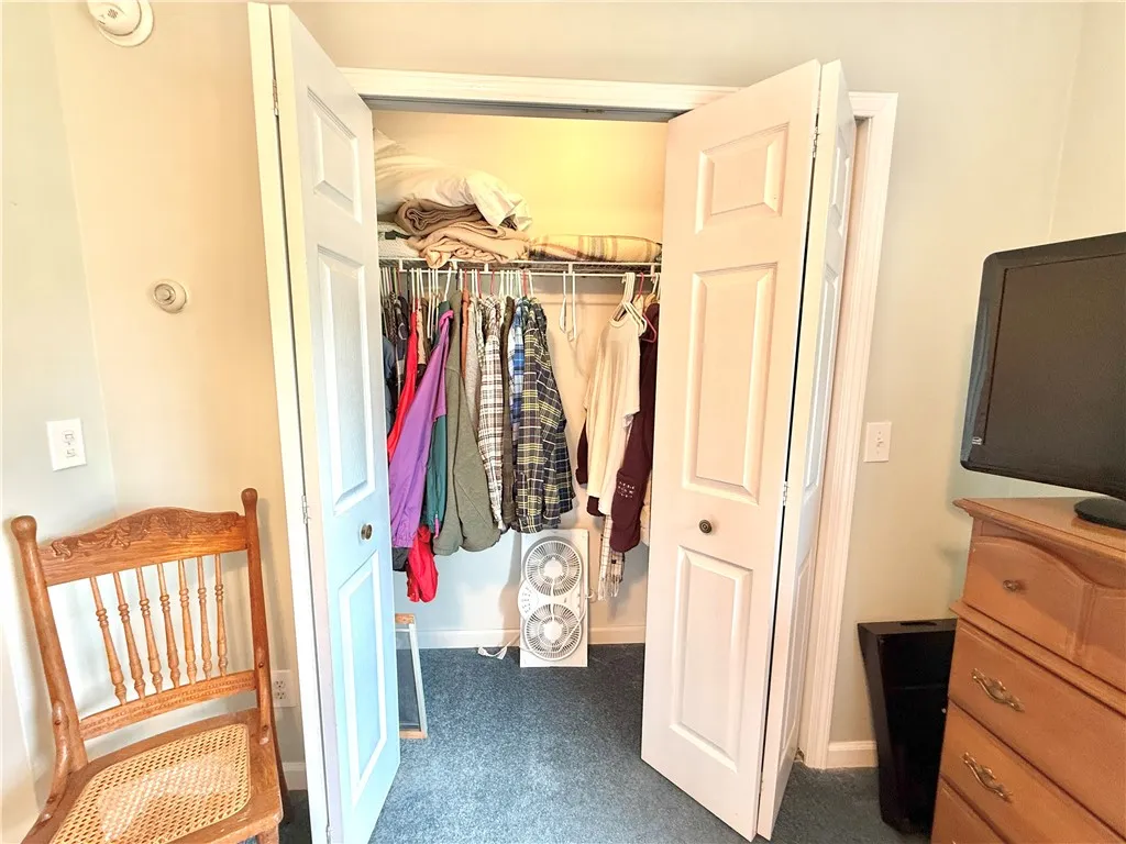Nice big lit closet in second bedroom.