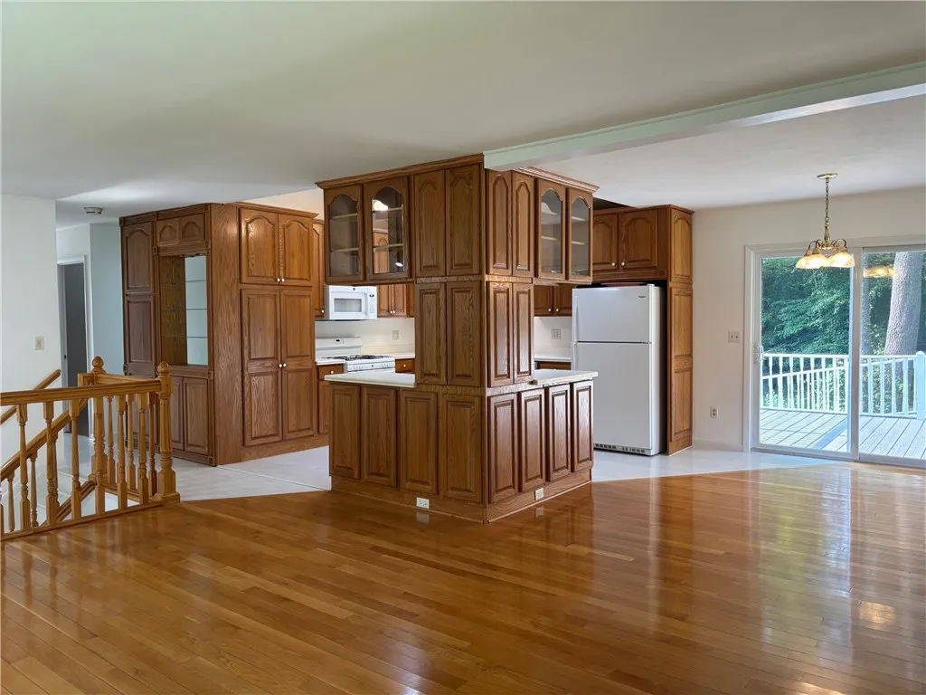 sliding doors to back deck and patio