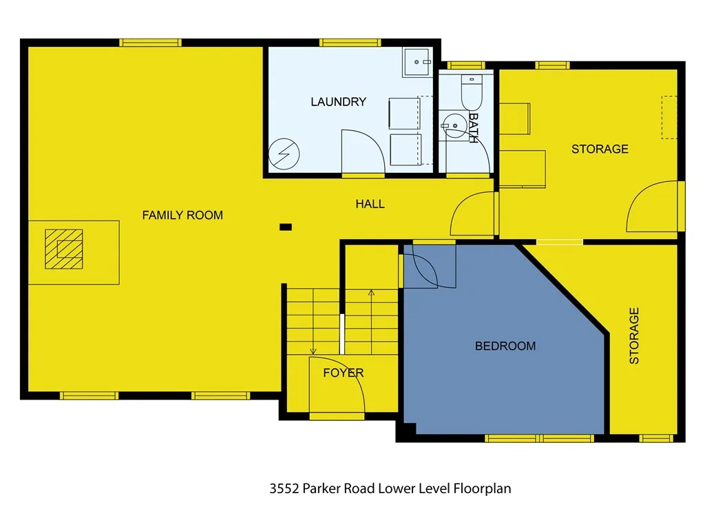 Lower floor plan
