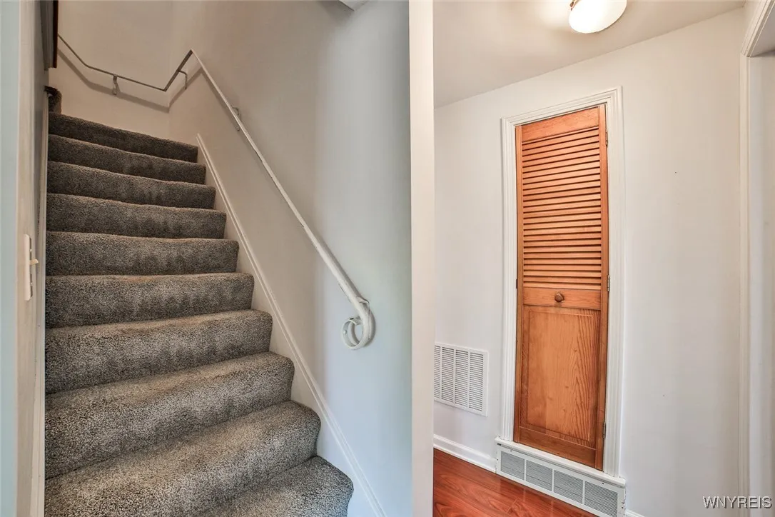 Stairway leading to the second floor