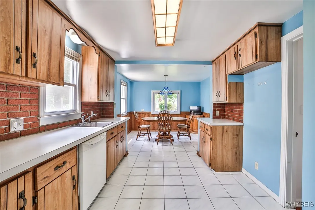 The kitchen is very generously sized and a nice surprise in a cape cod!