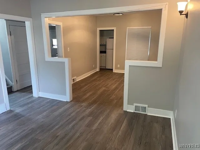 View to dining room from living room