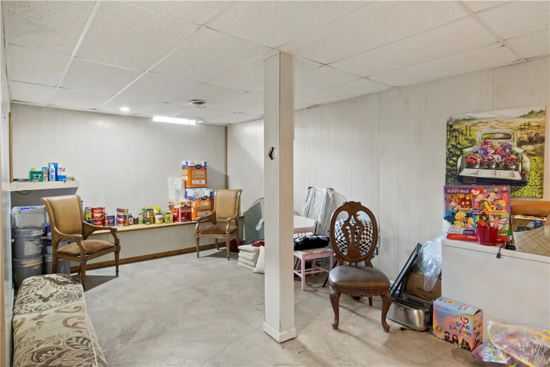 finished basement space