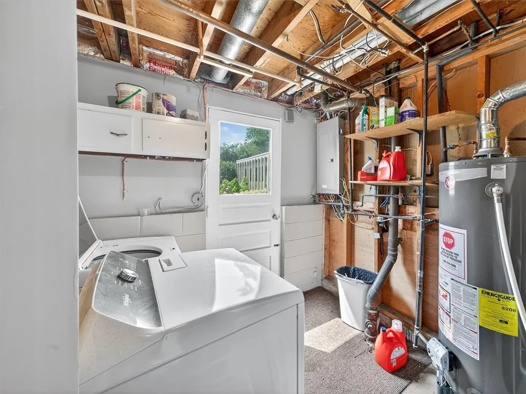 Utility Room with door to backyard