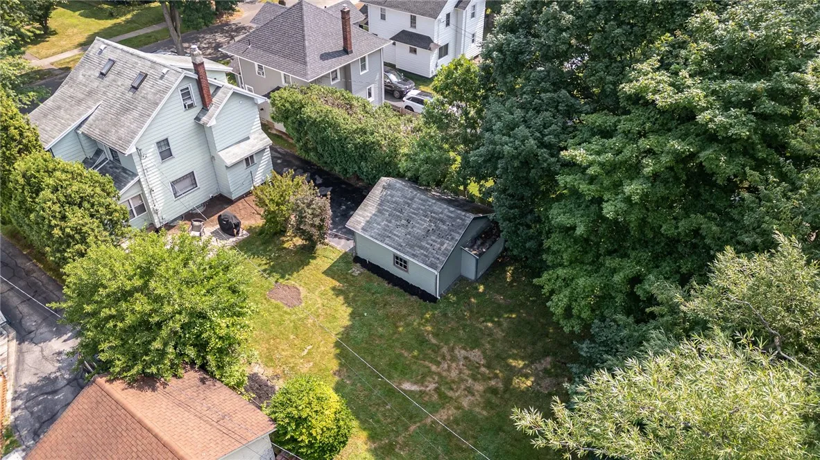 A LOOK FROM ABOVE OF THE BACK YARD