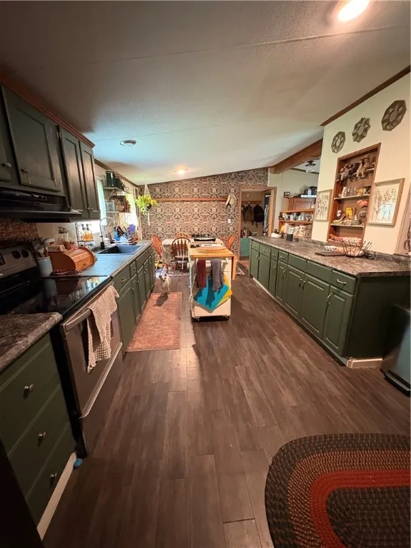 new counter tops, flooring, facelift on cabinets, sink