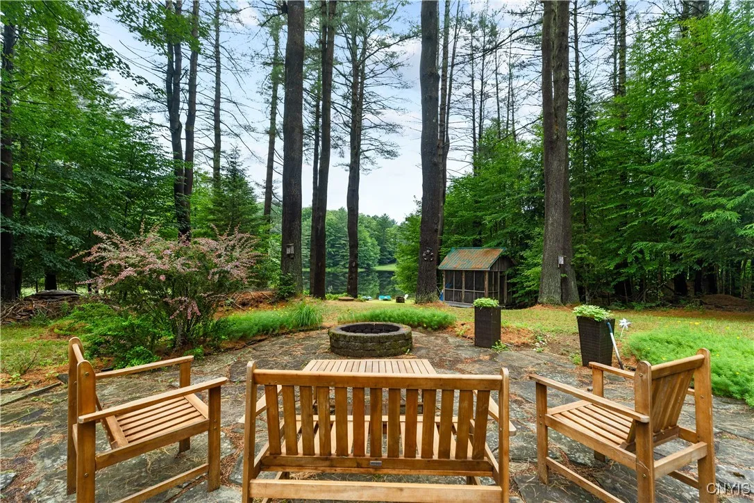 Firepit & Screened Gazebo