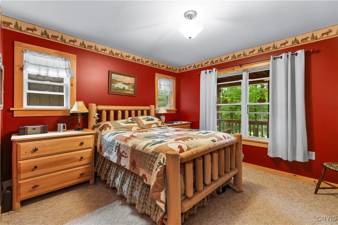 Master Bedroom With Walk out to the Porch
