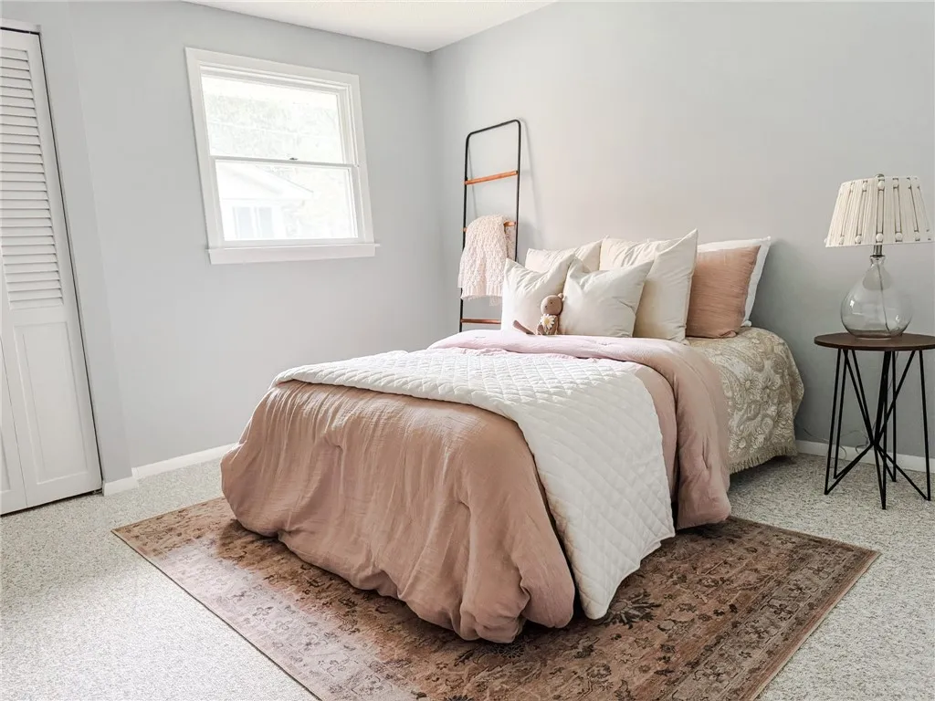 All three bedrooms are generous in size.