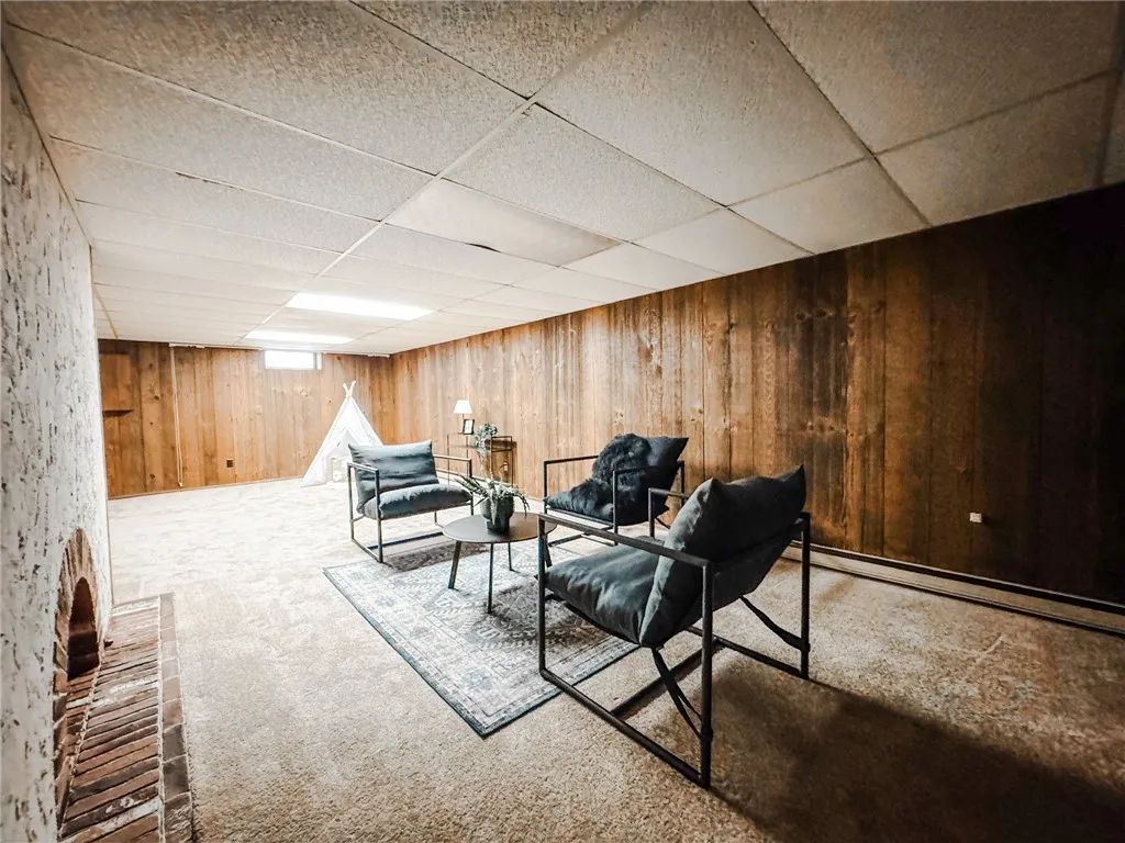 The spacious basement is bonus space not counted in the overall square footage.