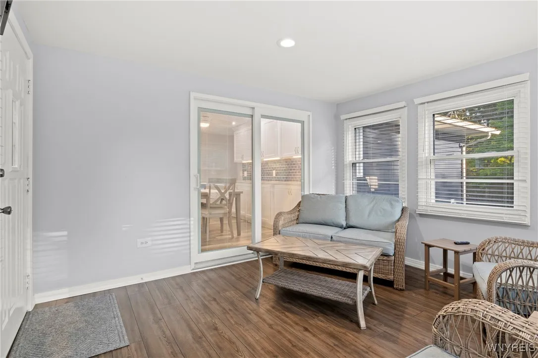 Cozy Sunroom off of Kitchen