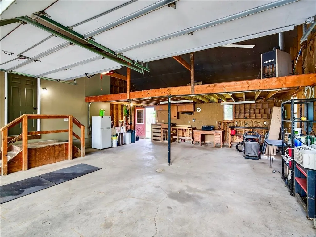 2.5 car garage with loft storage above