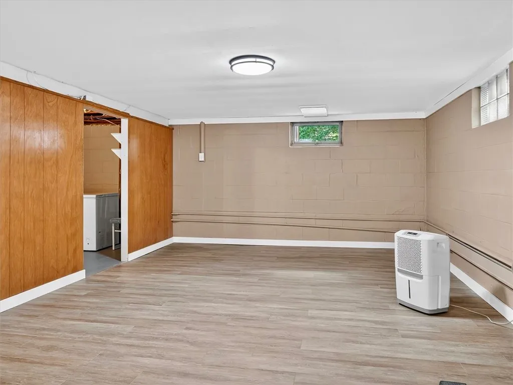 Partially finished basement