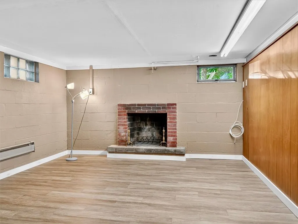 Partially finished basement