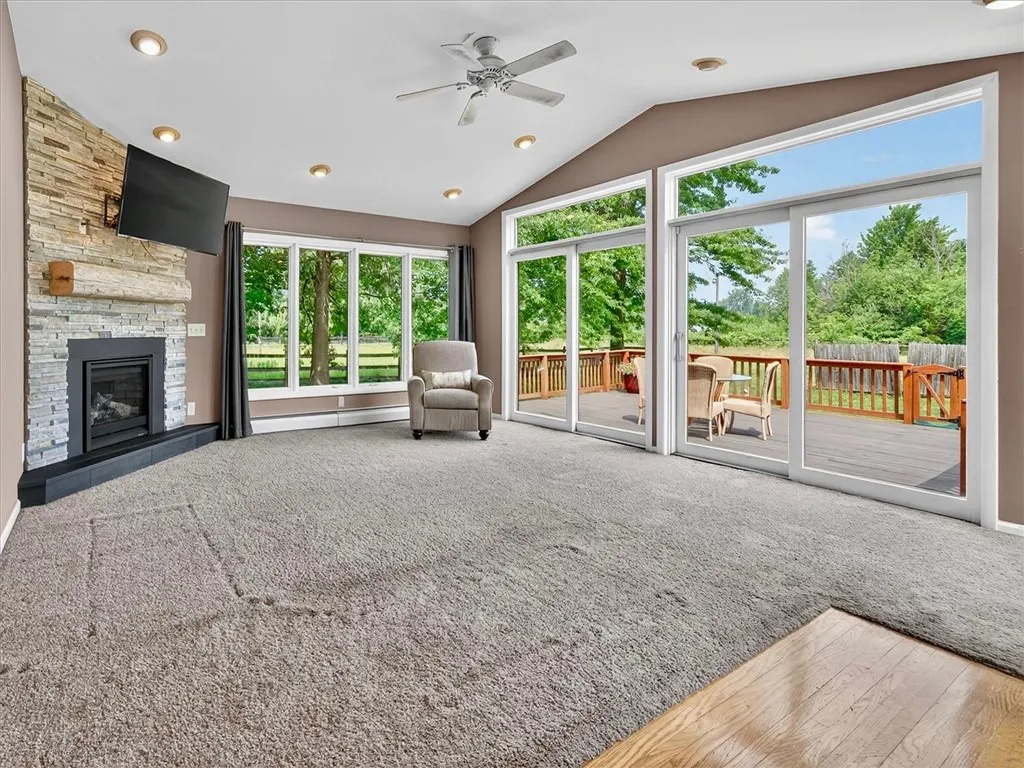 Great room with plenty of natural light