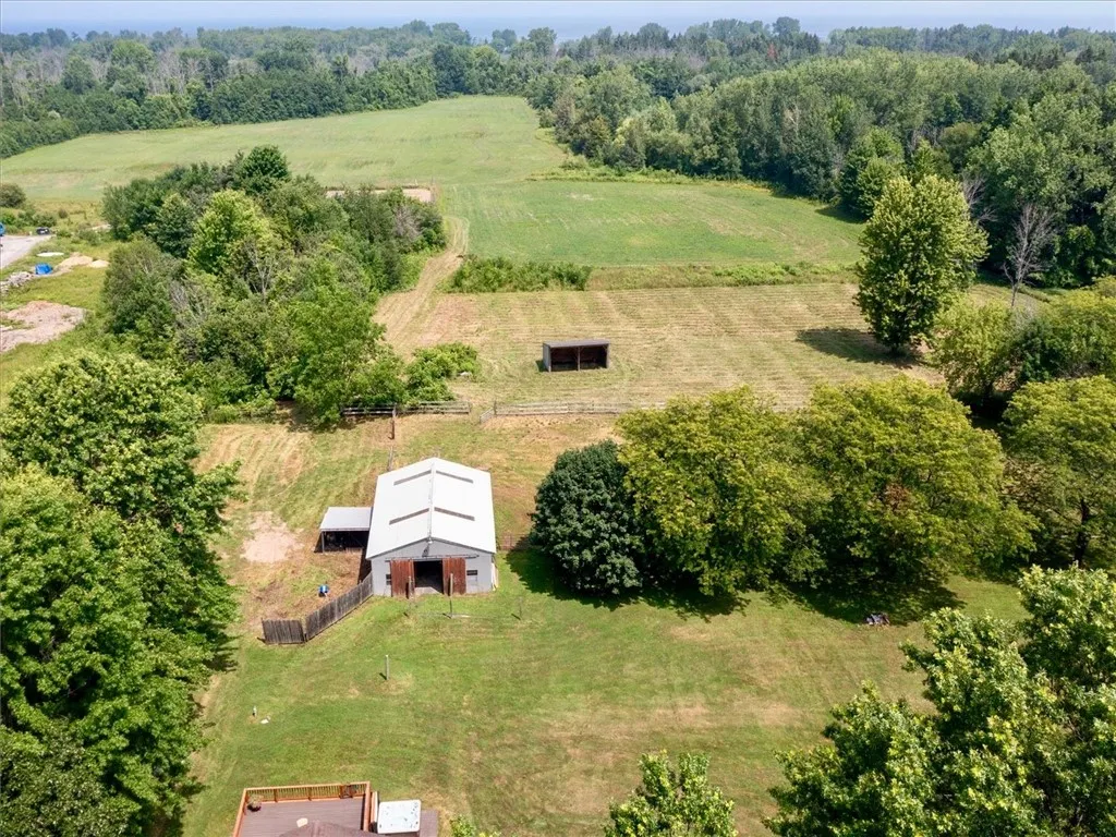 5 Stall Horse Barn and Horse Paddock Shelter with electric and water