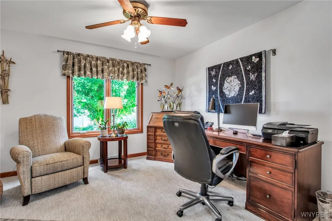 Dining room used as office