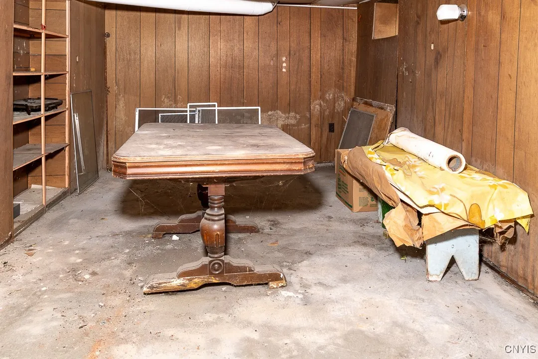 Semi finished Game Room in  Basement